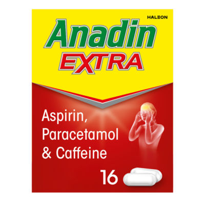 Extra Aspirin, Paracetamol, & Caffeine Caplets, 16s thumbnail 2