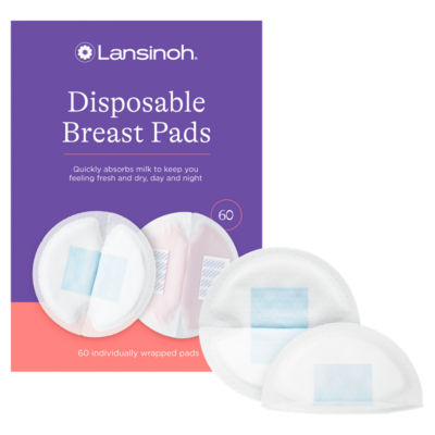 Disposable Breast Pads - 60 Pack - Breastfeeding Essentials thumbnail 2