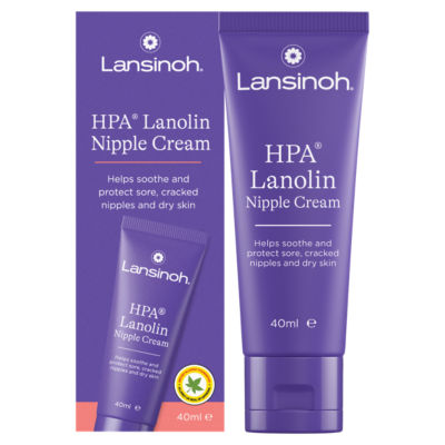 HPA Lanolin Nipple Cream - 40ml - Sore Nipples Breastfeeding Essentials thumbnail 2