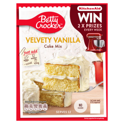 Betty Crocker Velvety Vanilla Cake Mix