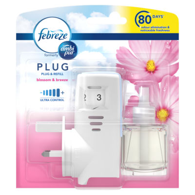 Ambi Pur Air Freshener Blossom Plug In Reusable Unit & 1 refill thumbnail 2