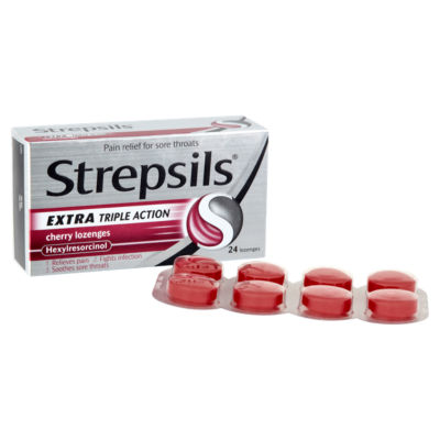 Extra Triple Action Cherry Lozenges 24 Lozenges thumbnail 3