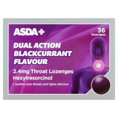 Dual Action Blackcurrant Flavour 36 Lozenges thumbnail 2