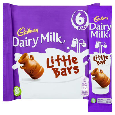 Dairy Milk Little Bars Chocolate 6 Pack thumbnail 3