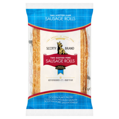 Two Scottish Pork Sausage Rolls 210g