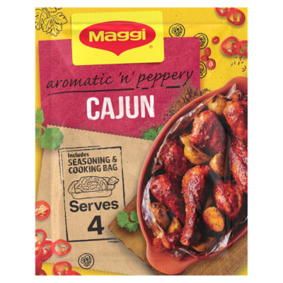 Juicy Peppery Cajun Chicken Herbs and Spices Recipe Mix 38g thumbnail 2