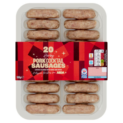 20 Herby Pork Cocktail Sausages 300g