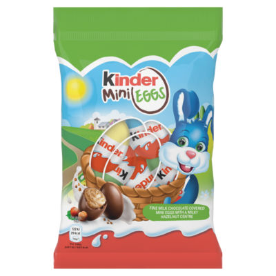 Kinder Milk Chocolate & Hazelnut Mini Easter Eggs 75g thumbnail 2