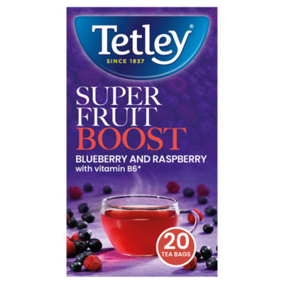 Super Fruits Boost Blueberry and Raspberry 20 Tea Bags 40g thumbnail 2