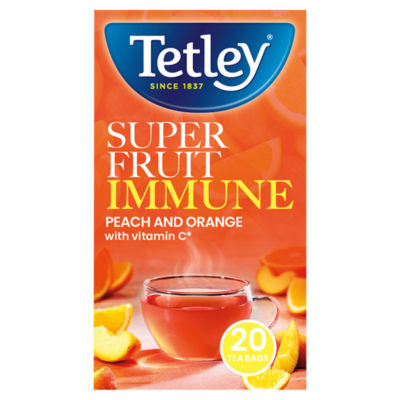 Super Fruit Immune Peach and Orange 20 Tea Bags 40g thumbnail 2