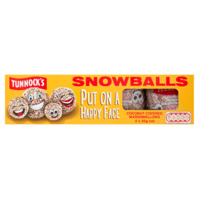Snowballs Coconut Covered Marshmallows 4 x 30g (120g) thumbnail 2