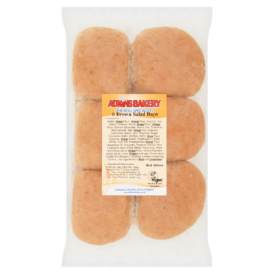 6 Brown Salad Baps thumbnail 2