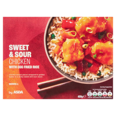 ASDA Chinese Sweet & Sour Chicken with Egg Fried Rice