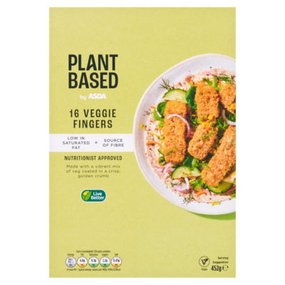 Plant Based 16 Veggie Fingers 452g thumbnail 2