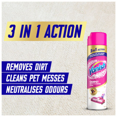 Oxi Action Carpet Care Vacuum Up Foam 600 ml thumbnail 4