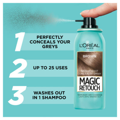 Magic Retouch Brown, Temporary Root Touch Up Spray thumbnail 3