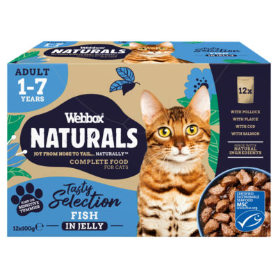 Naturals Tasty Selection Fish in Jelly Adult 1 - 7 Years 8 x 100g thumbnail 2