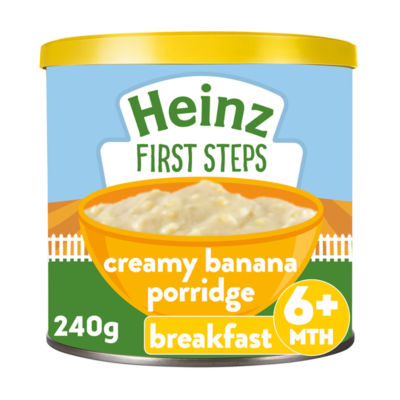 Creamy Banana Porridge Baby Food 6+ Months