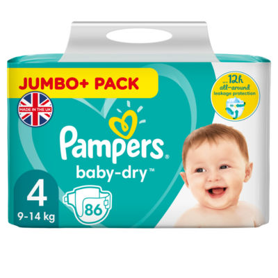 Baby-Dry Size 4 Nappies Jumbo+ Pack