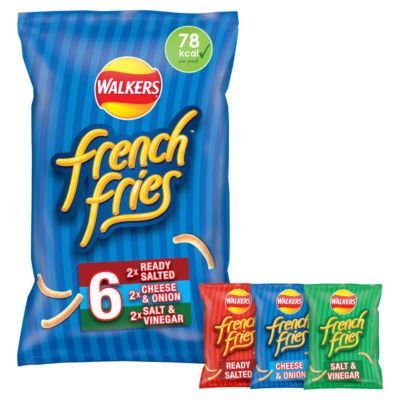 French Fries Snacks Variety Multipack Crisps 6x18g thumbnail 2