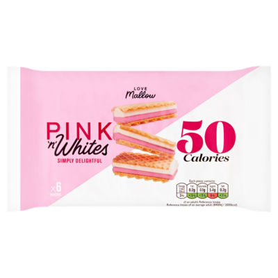 6 Pink 'n' Whites Wafers 85g