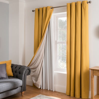 White Blackout Curtain Lining thumbnail 3