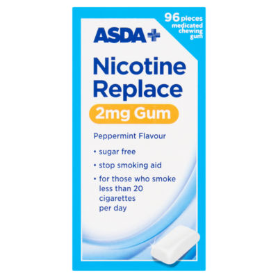 96 Nicotine Replace 2mg Gum Peppermint Flavour thumbnail 2