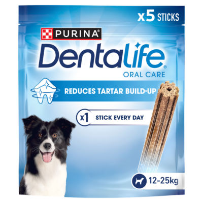 DENTALIFE Medium Dental Chicken Dog Chews 5 Sticks
