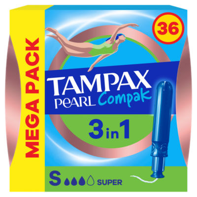 Pearl Compak Super Tampons With Applicator x36 thumbnail 2