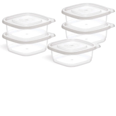 250ml Plastic Food Storers 5pk