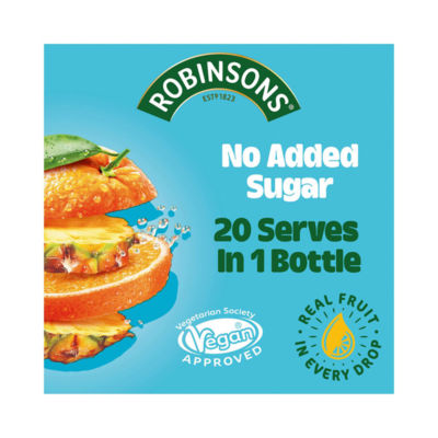 Orange & Pineapple No Added Sugar Squash 1L thumbnail 3