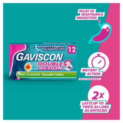 Double Action Mint Flavour 12 Chewable Tablets thumbnail 3