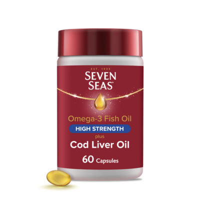 Seven Seas Cod Liver Oil High Strength Gelatine Free Omega-3 Caps
