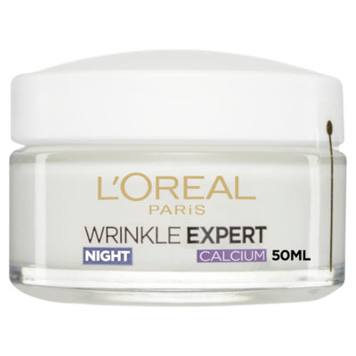 L’Oréal Paris Wrinkle Expert Anti-Wrinkle 55+ Night Cream, Formulated with Calcium, 50ml