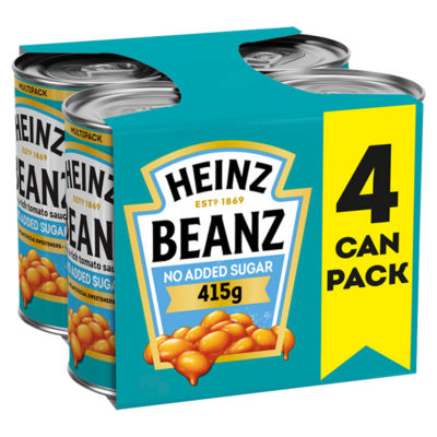 No Added Sugar Baked Beans in a Rich Tomato Sauce 4 x 415g thumbnail 2