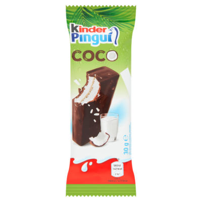 Pingui Coco Sponge Cake with Milk and Coconut Filling Covered 30g