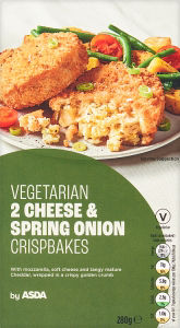 2 Vegetarian Cheese & Spring Onion Crispbakes 280g