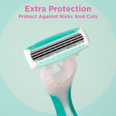 My Intuition Quattro Smooth Sensitive Women's Disposable Razors x3 thumbnail 4