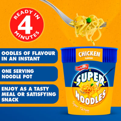 Super Noodles Chicken Flavour Noodle Pot 75g thumbnail 3