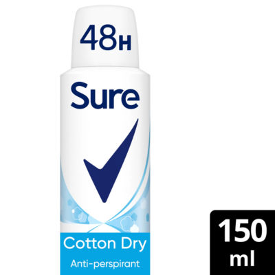 Anti-Perspirant Aerosol Cotton Dry 150ml thumbnail 2