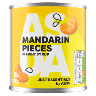 Just Essentials Mandarin Pieces in Light Syrup 312g thumbnail 2