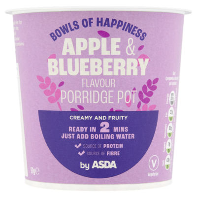 Apple & Blueberry Flavour Porridge Pot 57g thumbnail 2