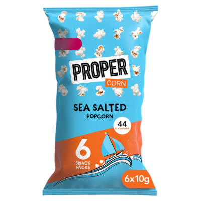 Sea Salted Popcorn 6 x 10g (60g) thumbnail 2