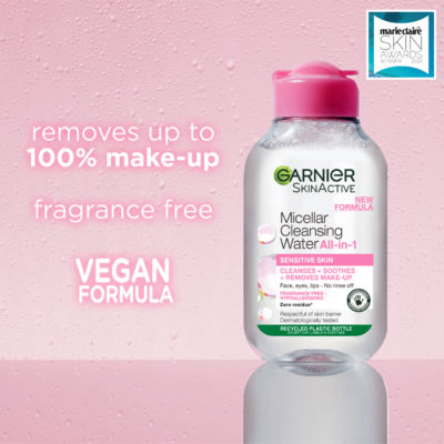Micellar Water, Gentle face cleanser & Makeup Remover for Sensitive Skin, Travel Size 100ml thumbnail 3