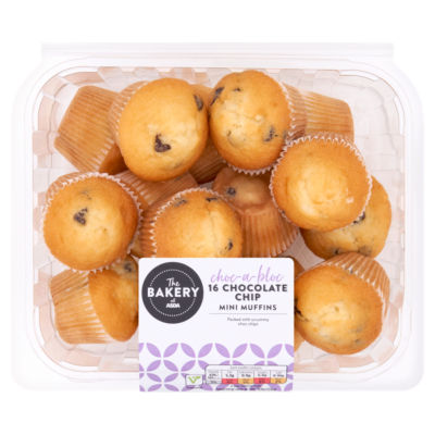 The BAKERY at ASDA 16 Mini Chocolate Chip Muffins