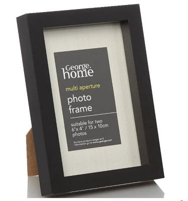 Black Boxed Photo Frame 6 x 4Inch