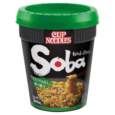 Nissin Soba Teriyaki Instant Wok Style Noodles Pot 90g thumbnail 2