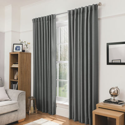 Charcoal Blackout Curtains thumbnail 2