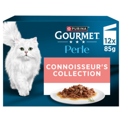 GOURMET Perle Mini Fillets in Gravy Connoisseur's Collection Wet Cat Food 12x85g thumbnail 2