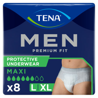 Men Premium Fit Protective Underwear Maxi L/XL | Incontinence Underwear 8 pack